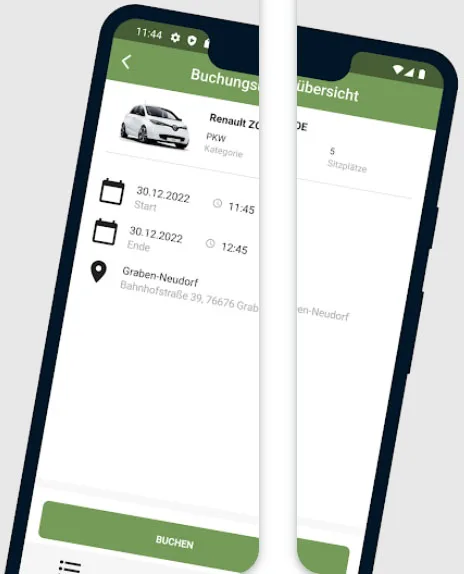 Mir der neuen App „Mein ZEO“ kann man die Autos buchen und gleich losfahren. Sie ist ab sofort in den App-Stores kostenfrei erhältlich.